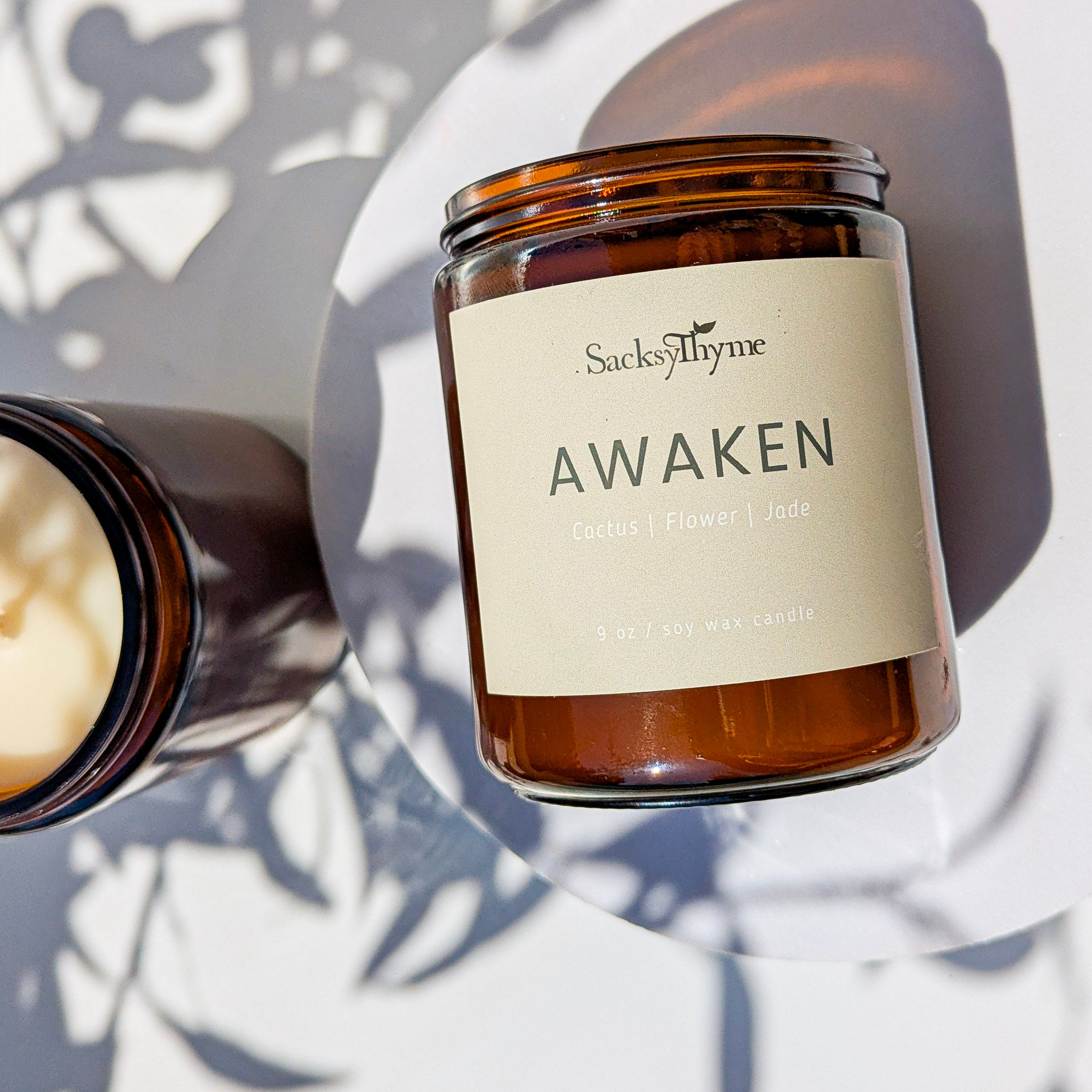 Awaken Glass Jar Candle, 9oz