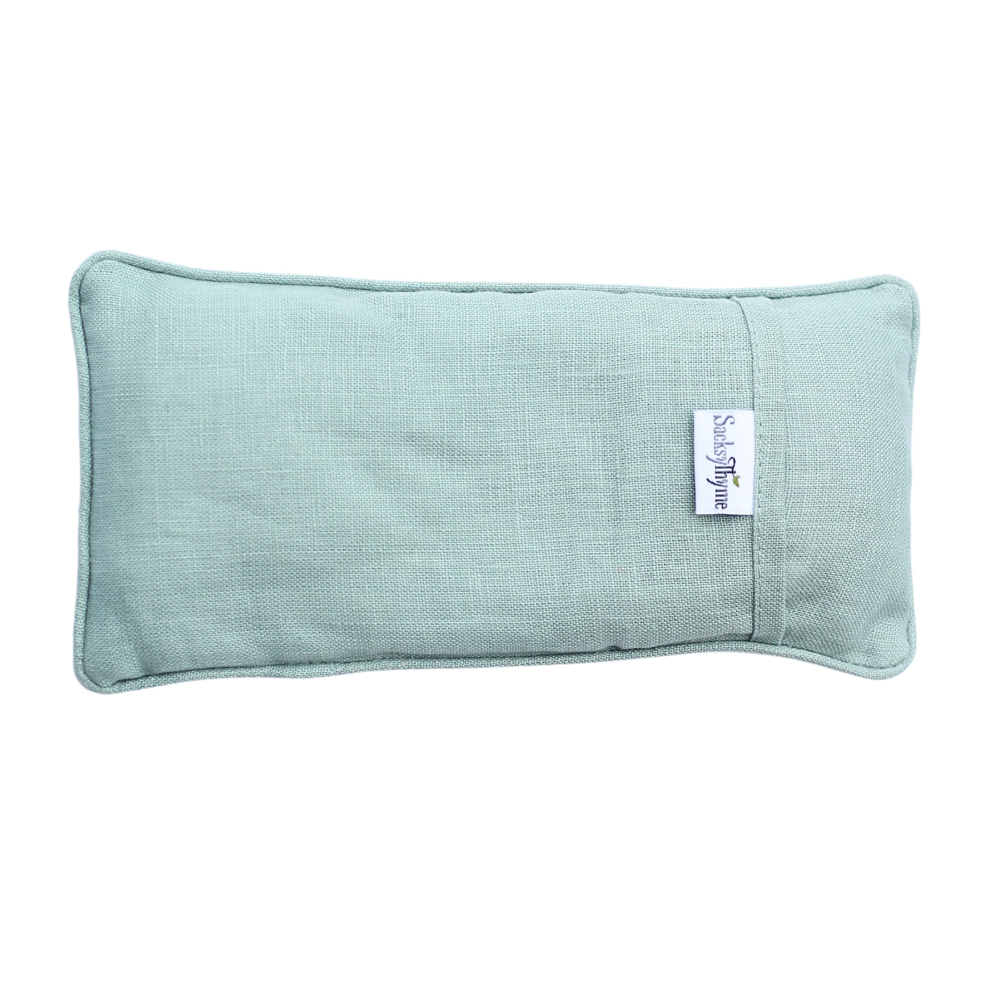 Organic Linen Eye Pillow, Microwavable Heating Pad, Removable Cover - Sacksy Thyme