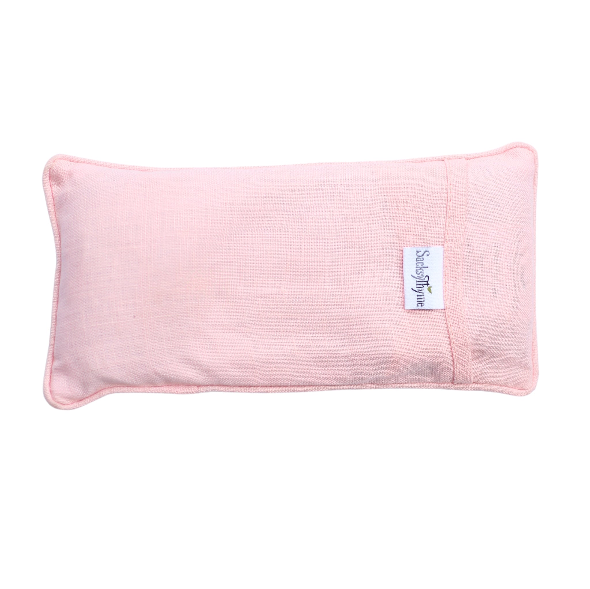 Organic Linen Eye Pillow, Microwavable Heating Pad, Removable Cover - Sacksy Thyme