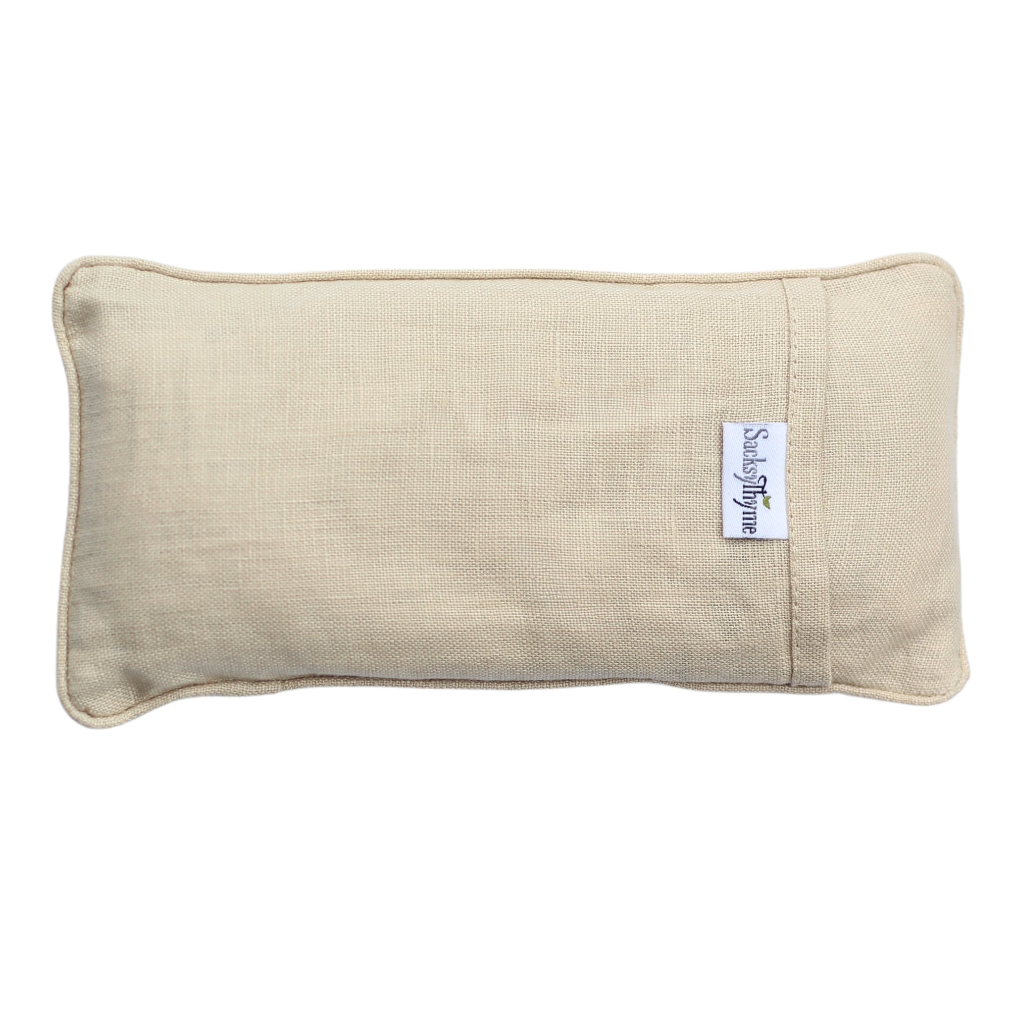 Organic Linen Eye Pillow, Microwavable Heating Pad, Removable Cover - Sacksy Thyme