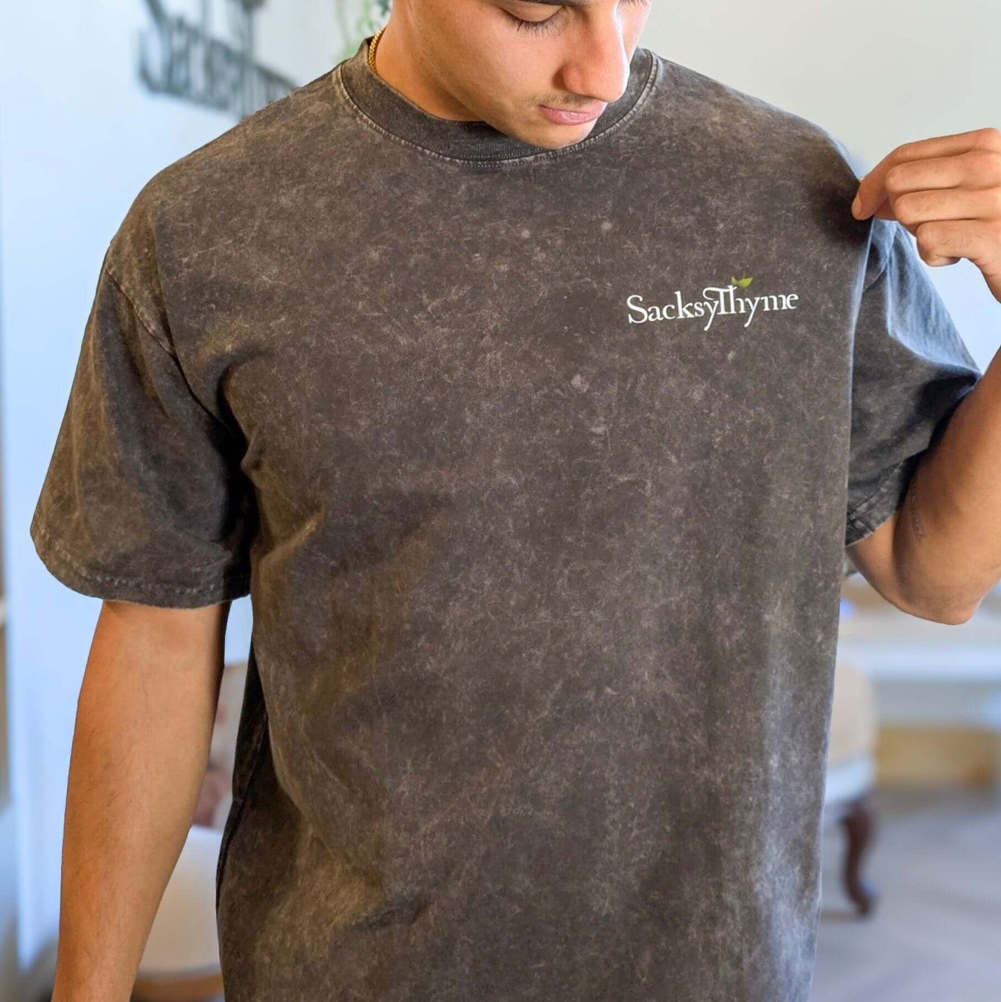 Exclusive Oversized Boxy T-Shirt - Sacksy Thyme