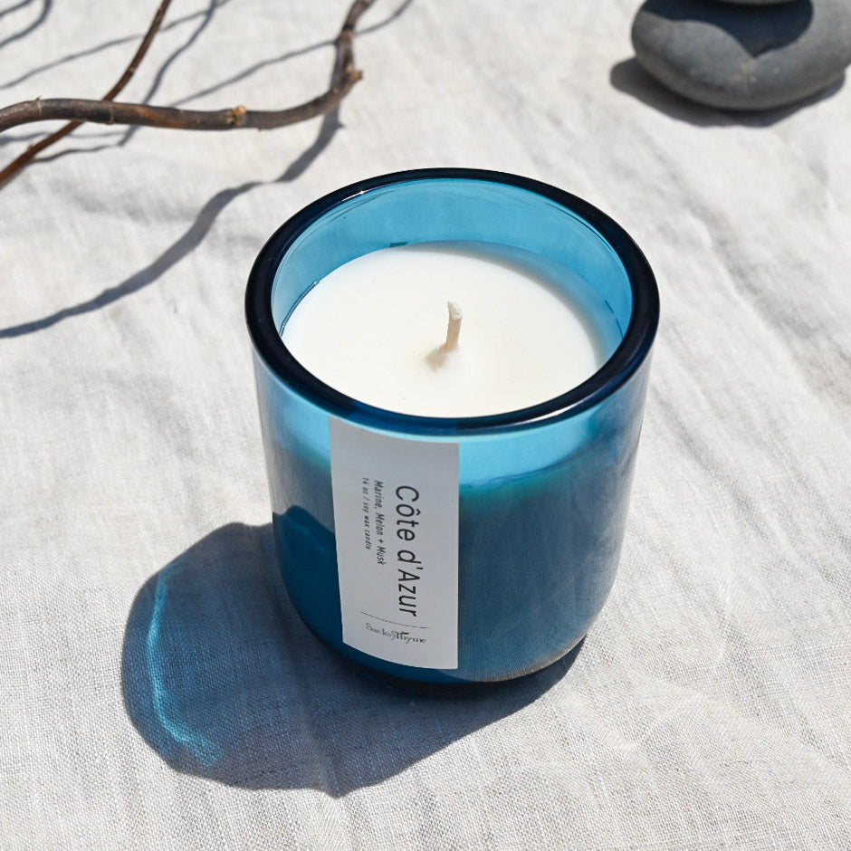 Côte d'Azur Glass Jar Candle, 14oz