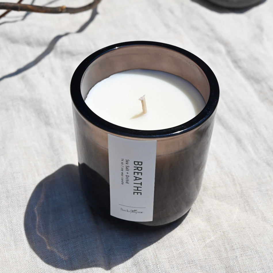 Breathe Glass Jar Candle, 14oz