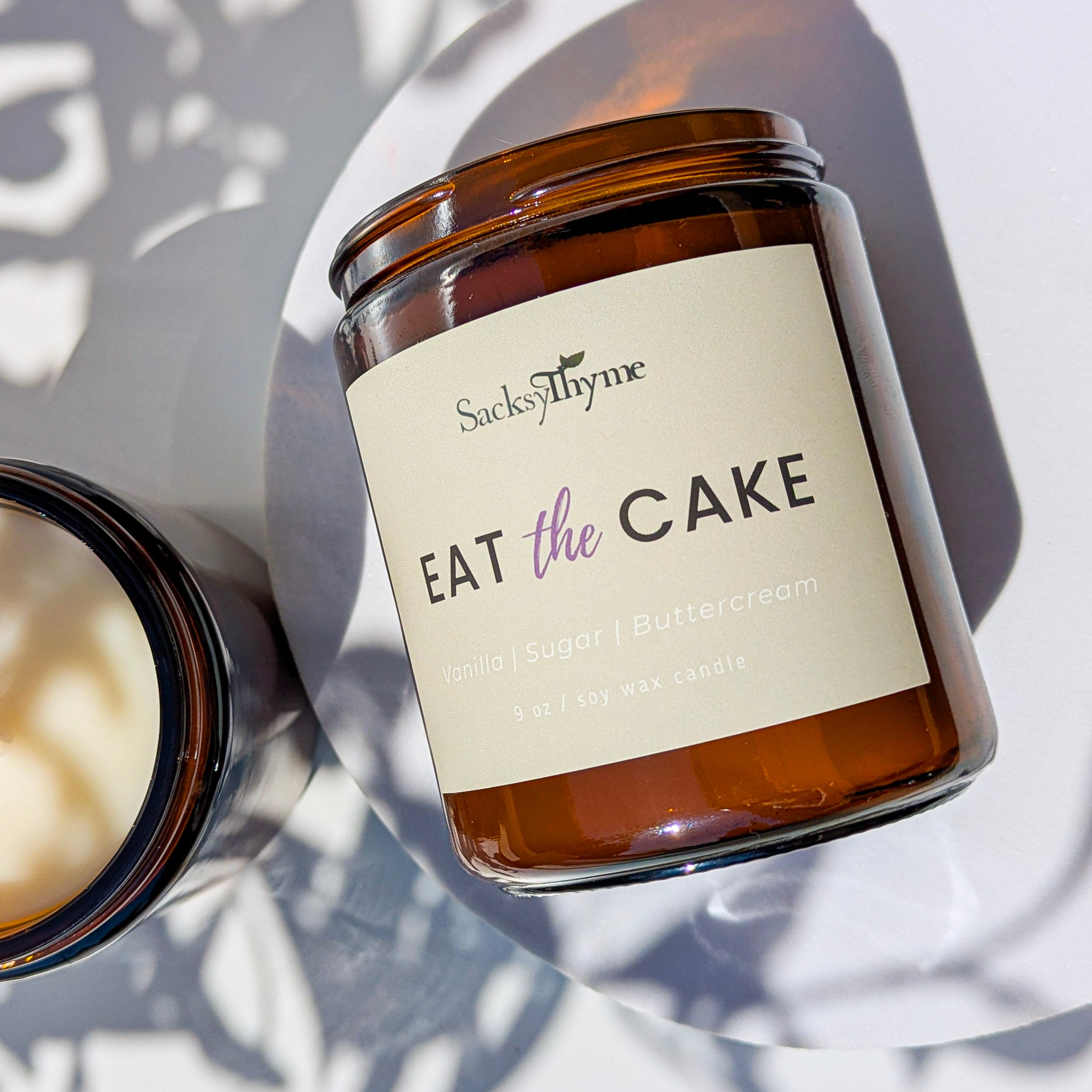 Eat The Cake Glass Jar Candle, 9oz