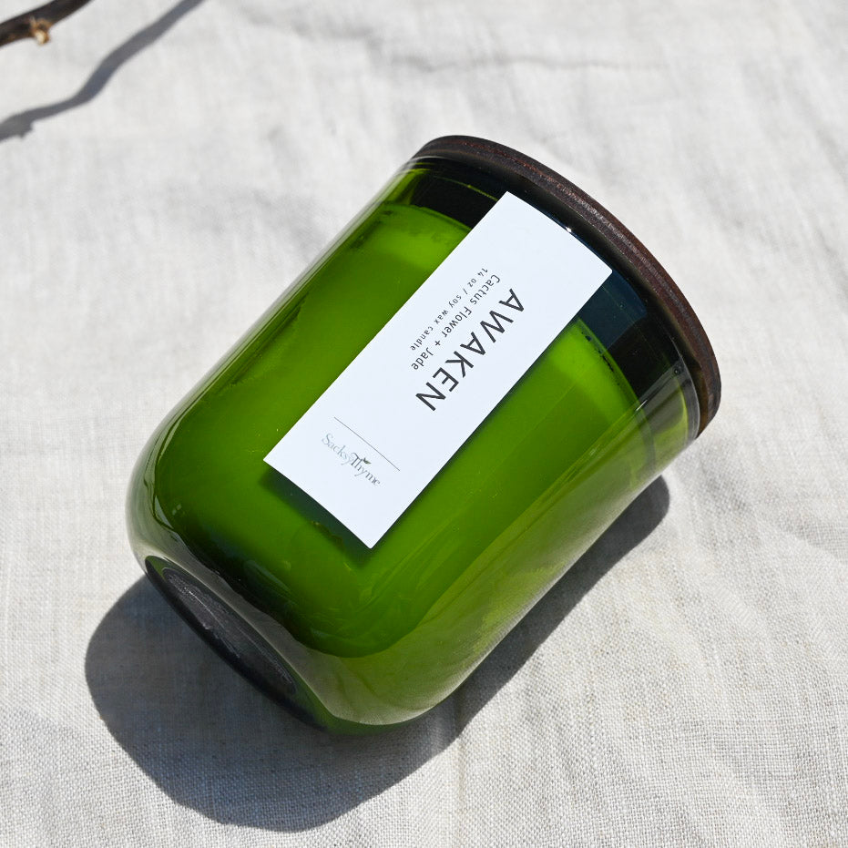 Awaken Glass Jar Candle, 14oz