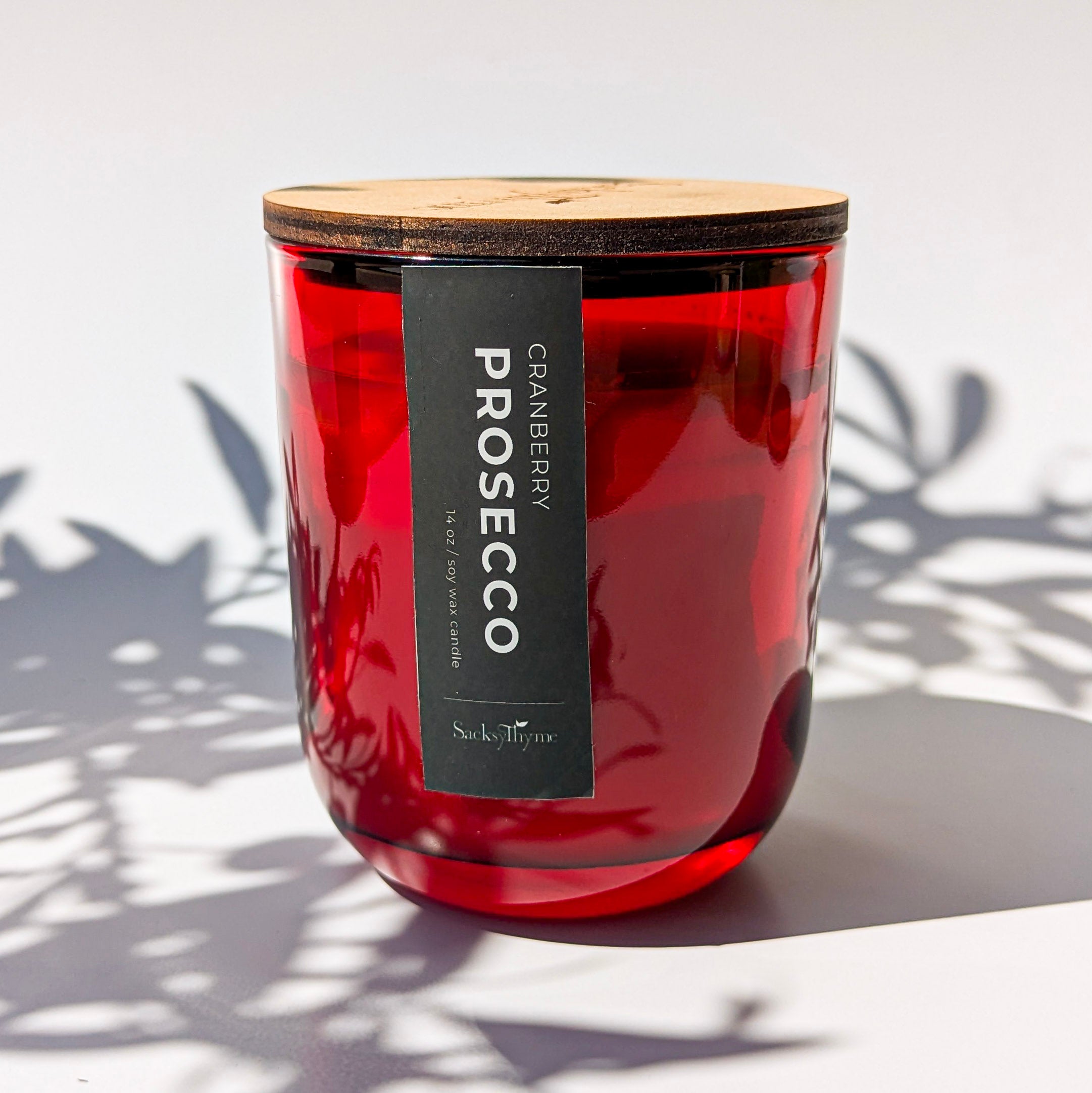 Prosecco Glass Jar Candle, 14oz
