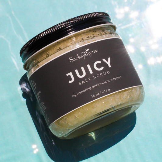 Juicy Exfoliating Salt Scrub, 14oz - Sacksy Thyme  