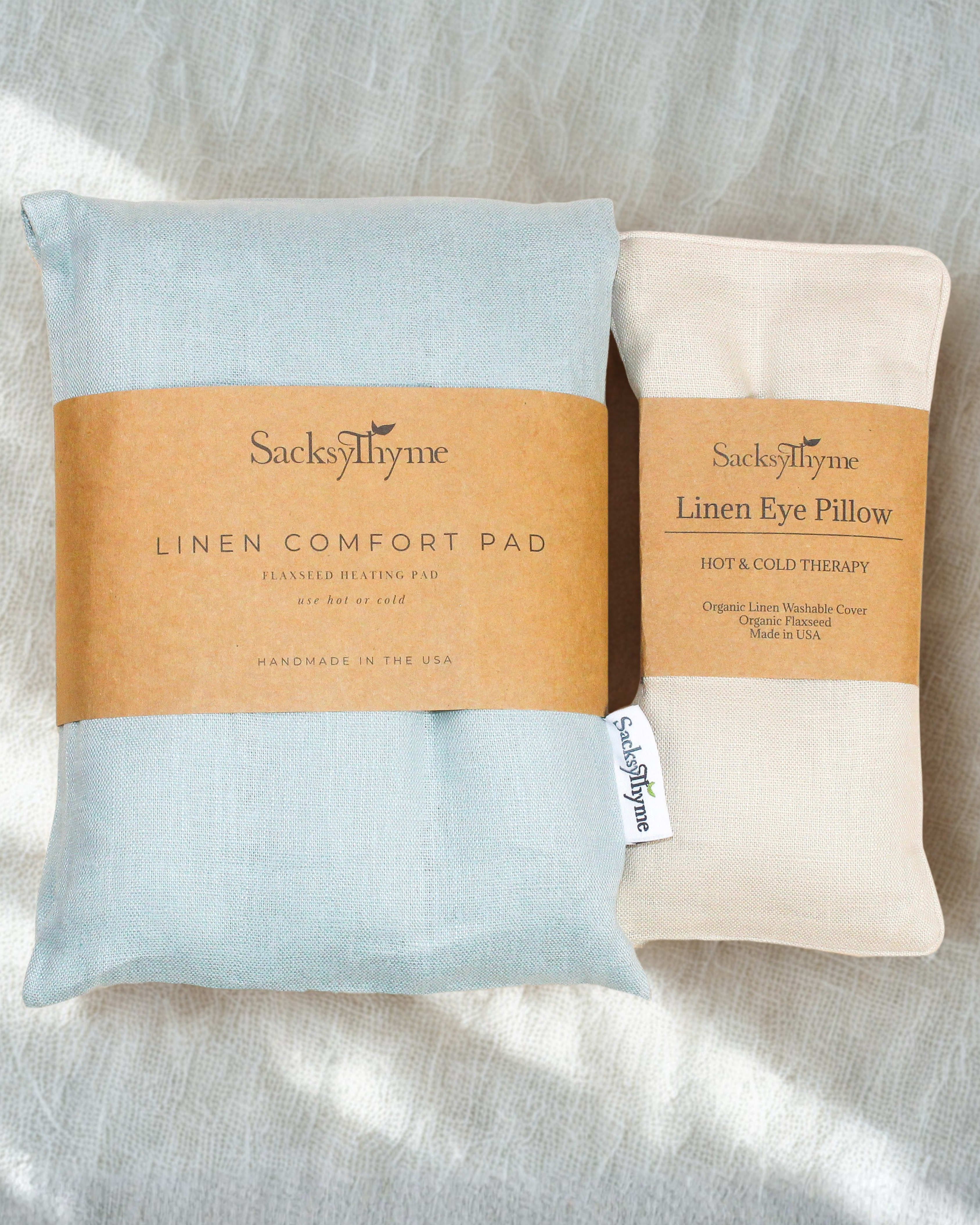 The Morning Ritual — Linen Heating Pad & Eye Pillow Gift Set