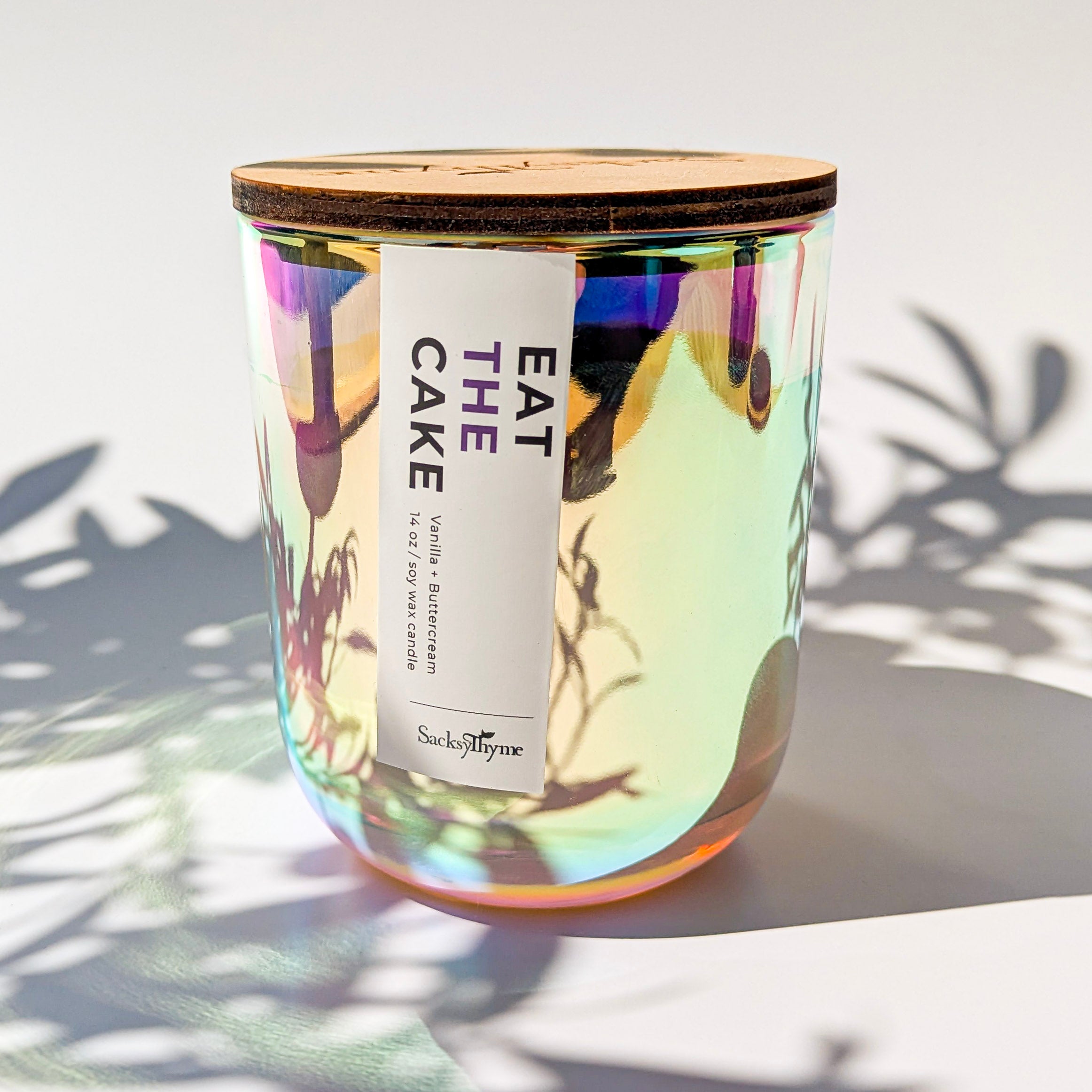 Eat The Cake Glass Jar Candle, 14oz