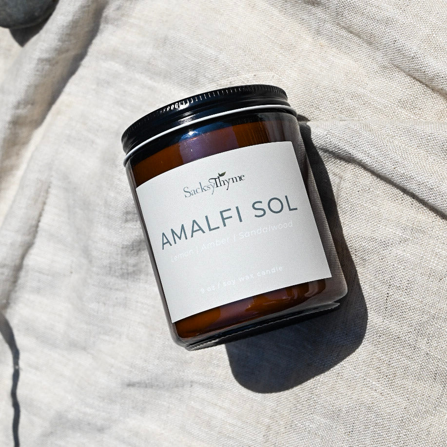 Amalfi Sol Glass Jar Candle Candle, 9oz