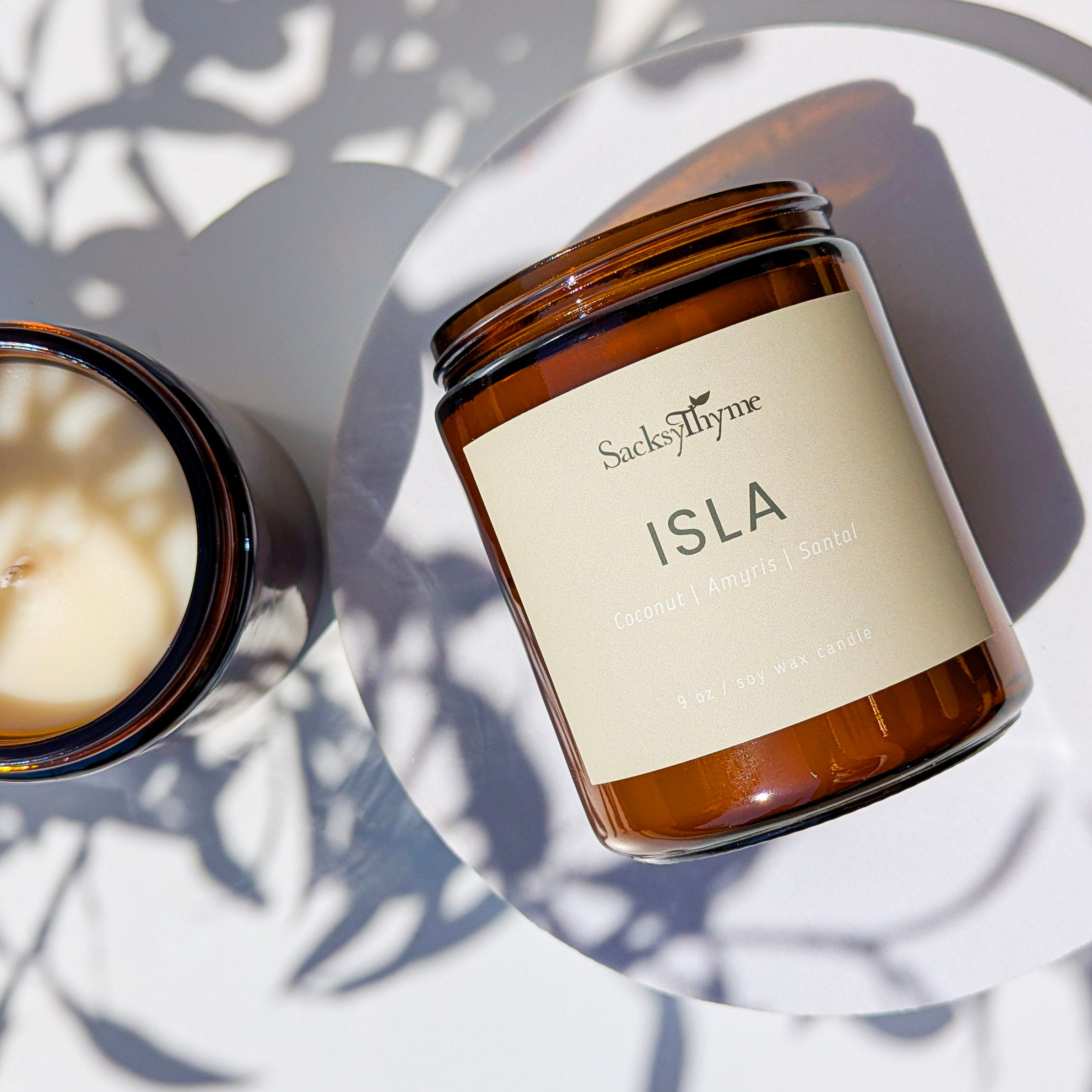 Isla Glass Jar Candle Candle, 9oz