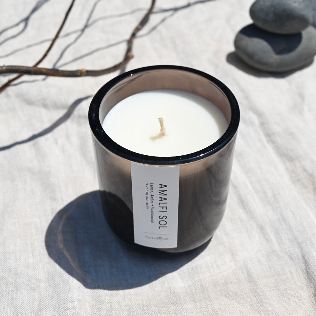 Amalfi Sol Glass Jar Candle, 14oz