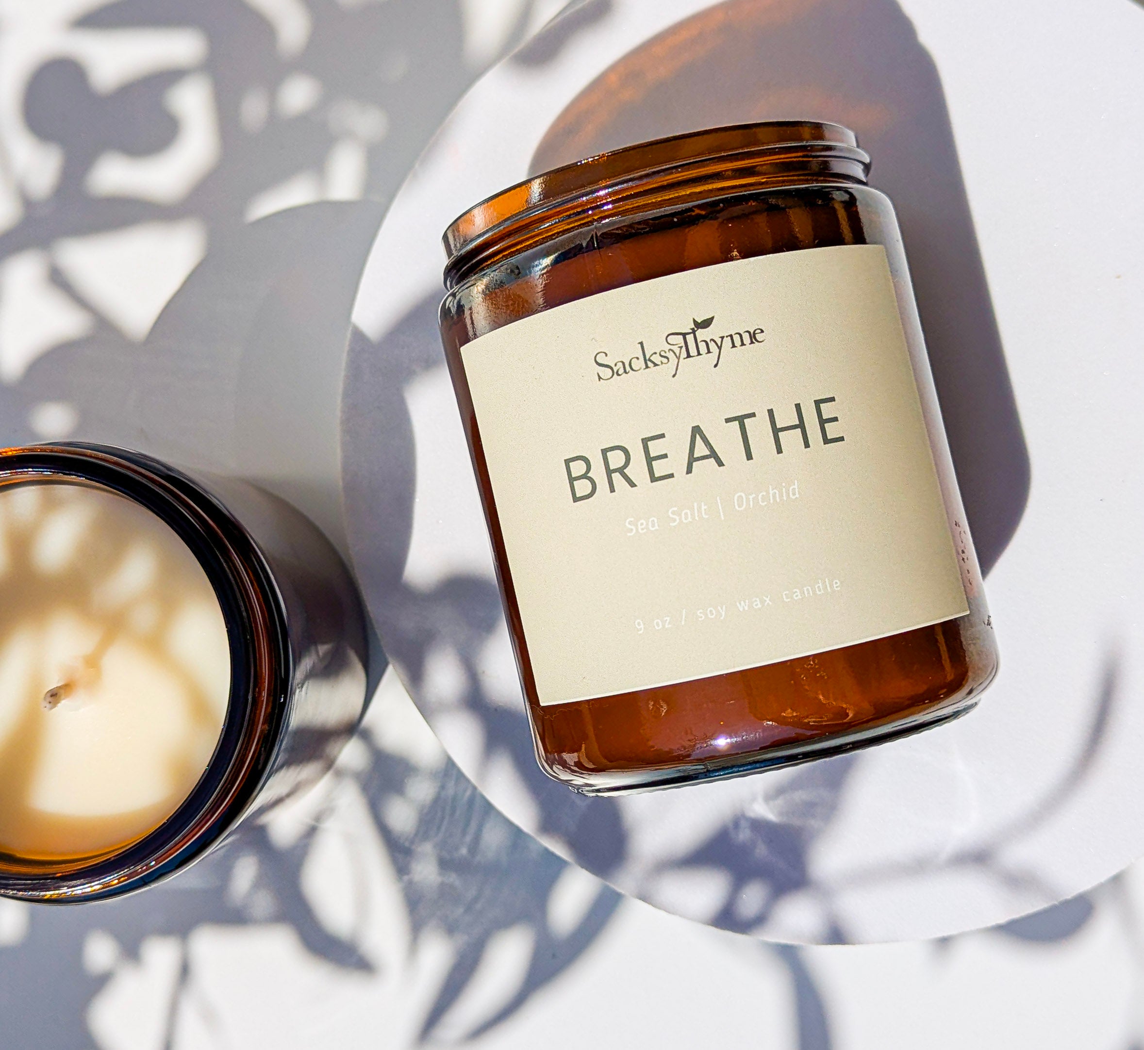 Breathe Glass Jar Candle, 9oz