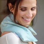 linen neck and shoulder wrap warm compress hot pack for aches and pains 