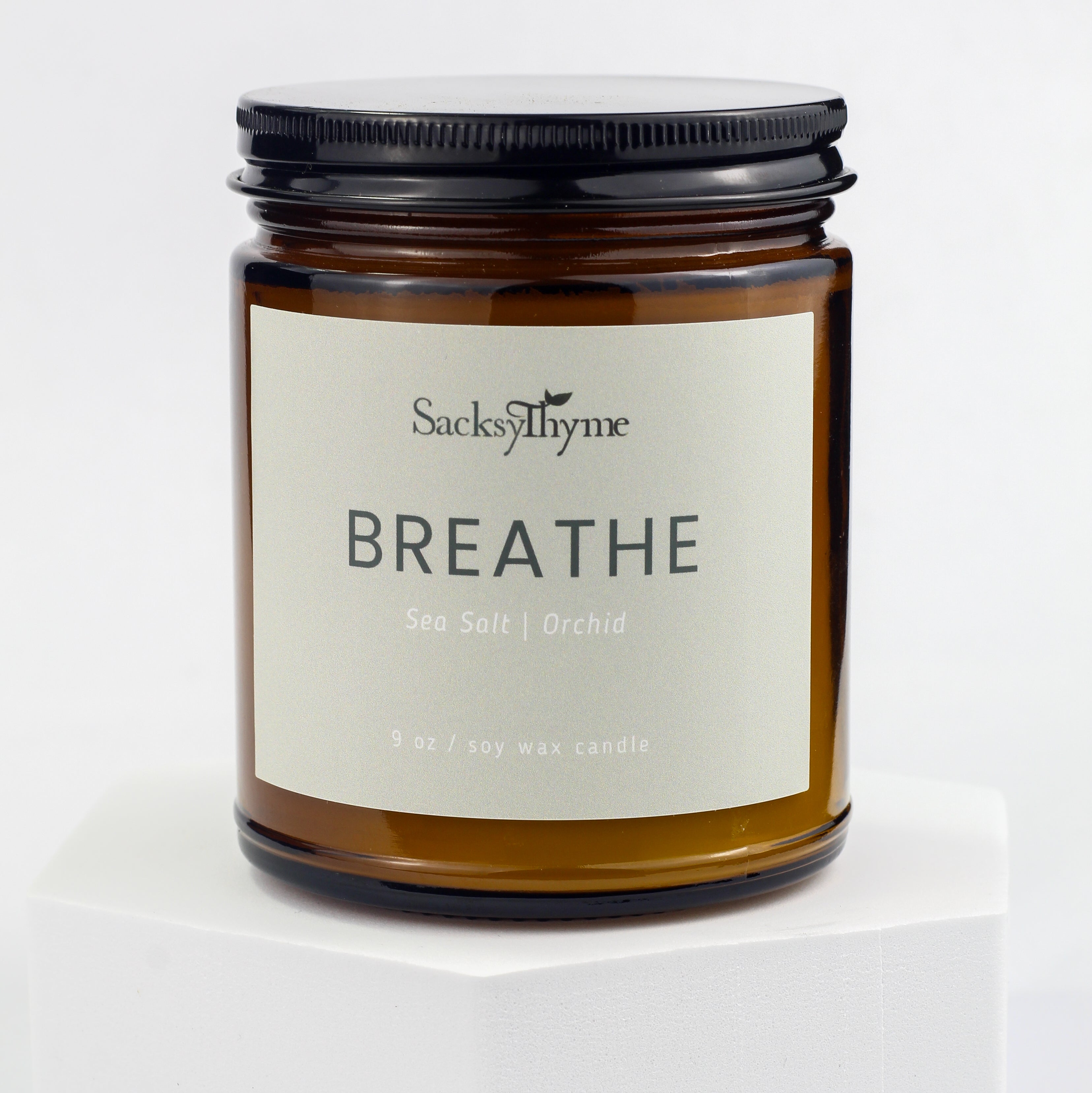 Breathe Glass Jar Candle, 9oz