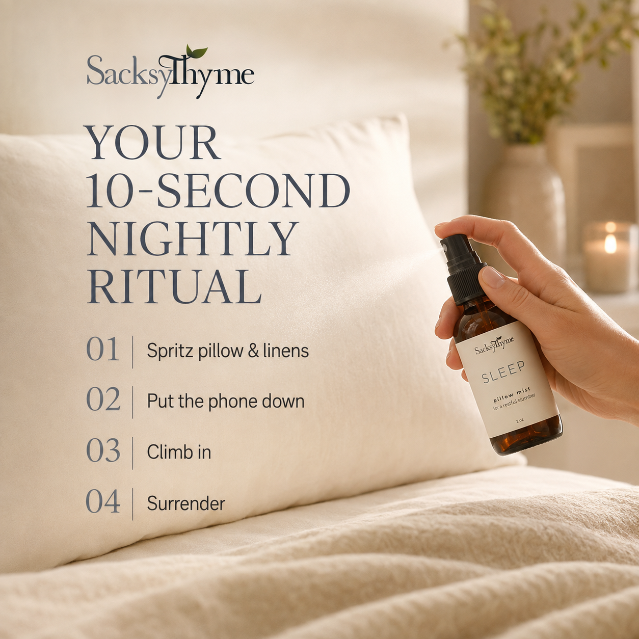 Sleep Pillow Spray, Natural Sleep Aid