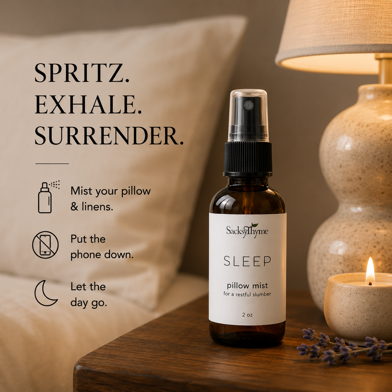 Sleep Pillow Spray, Natural Sleep Aid