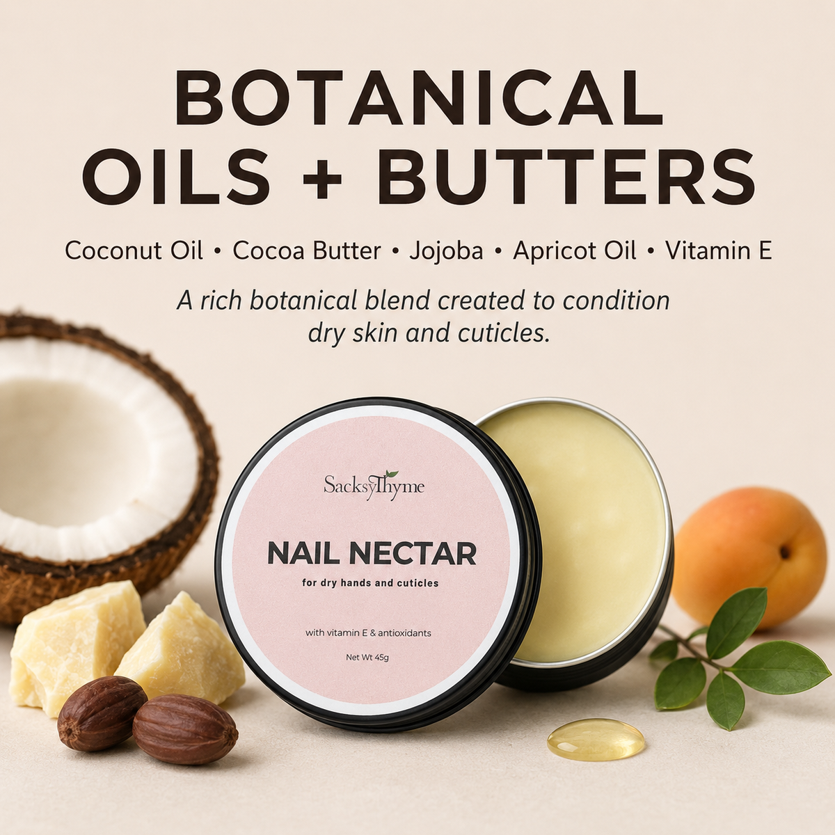 Nail Balm for Dry Hands & Cuticles