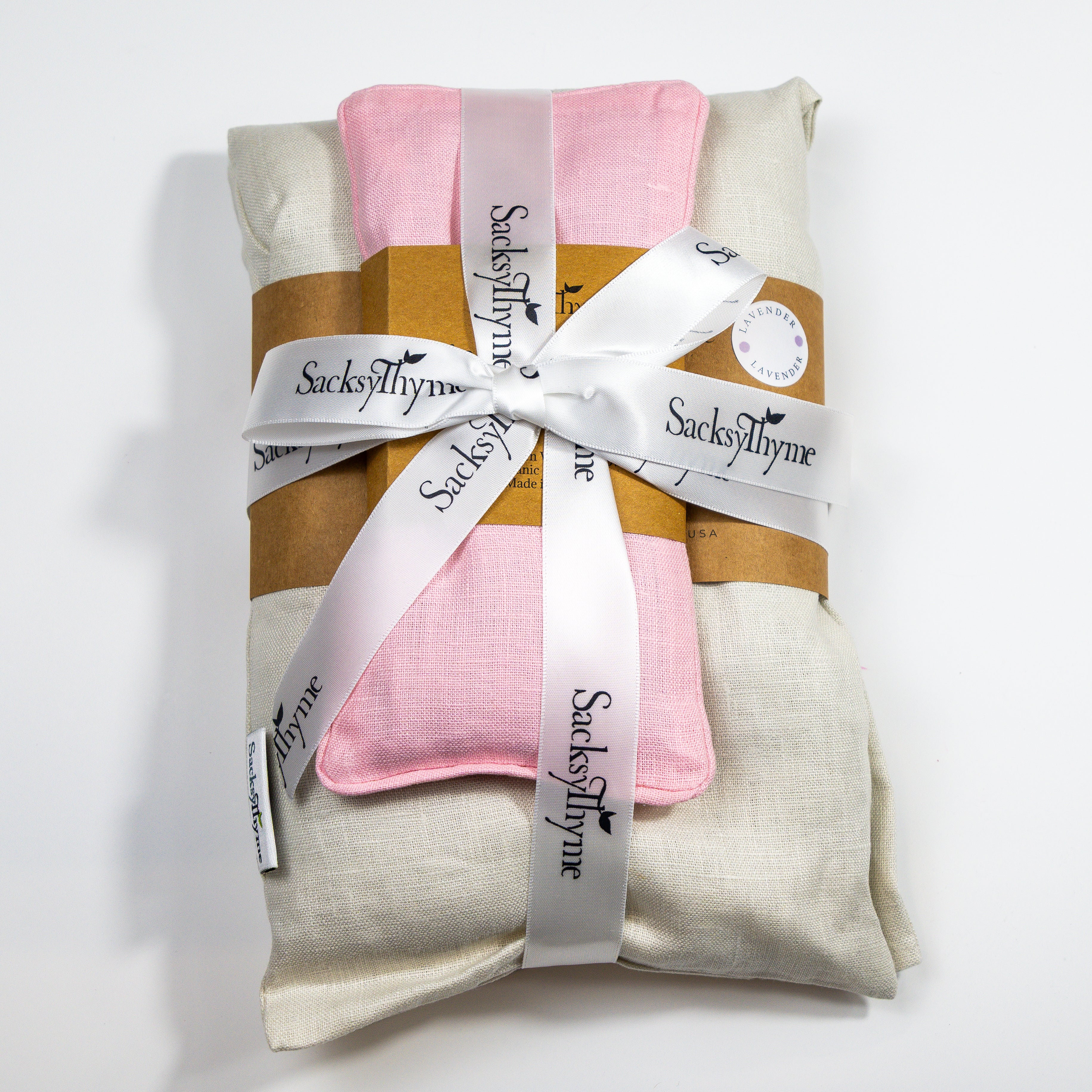 Linen Neck Wrap & Eye Pillow - 2 Piece Gift Set