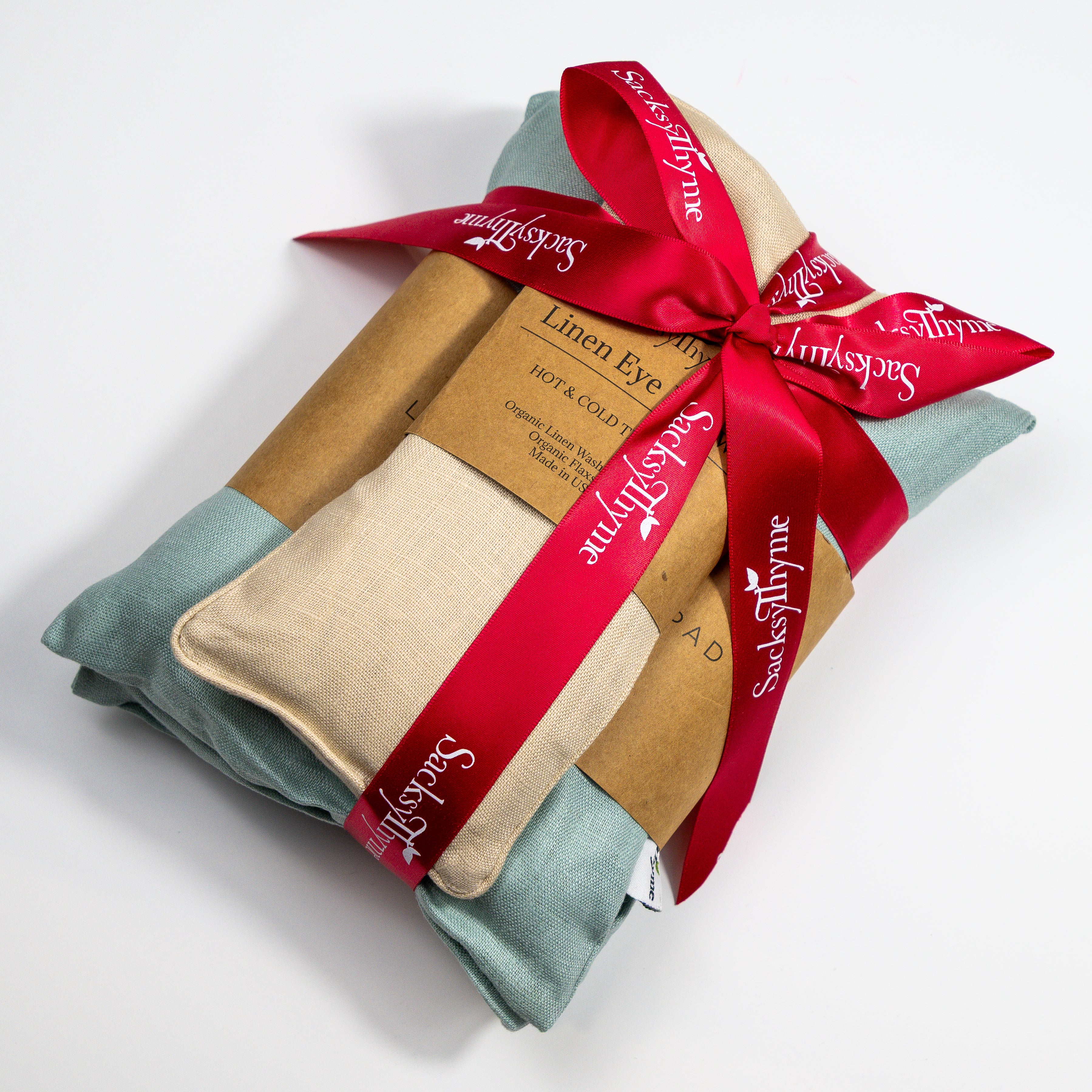 Linen Comfort Pad & Eye Pillow - 2 Piece Gift Set