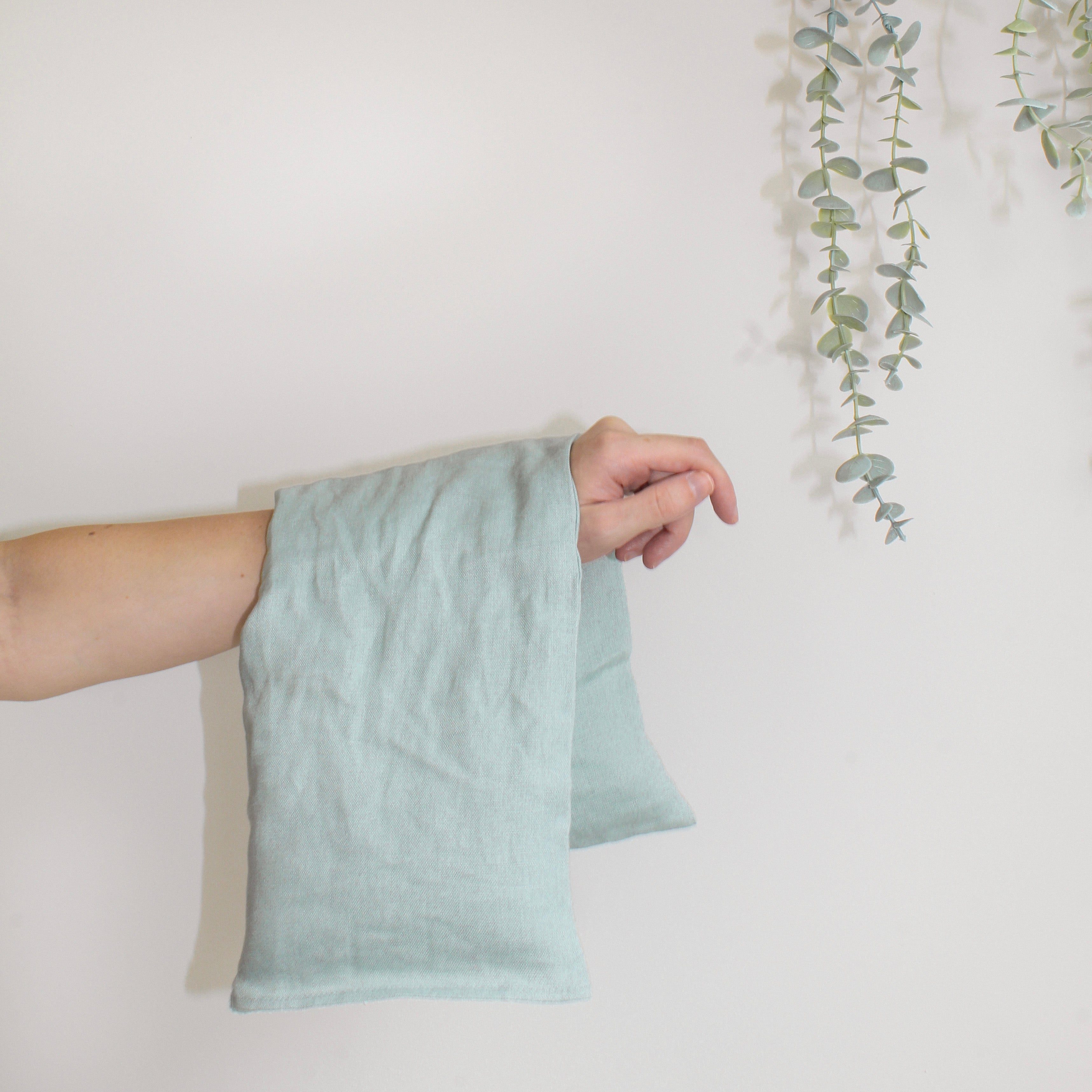 Linen Neck Wrap, Microwavable Heating Pad, Removable Cover, 22" x 7"