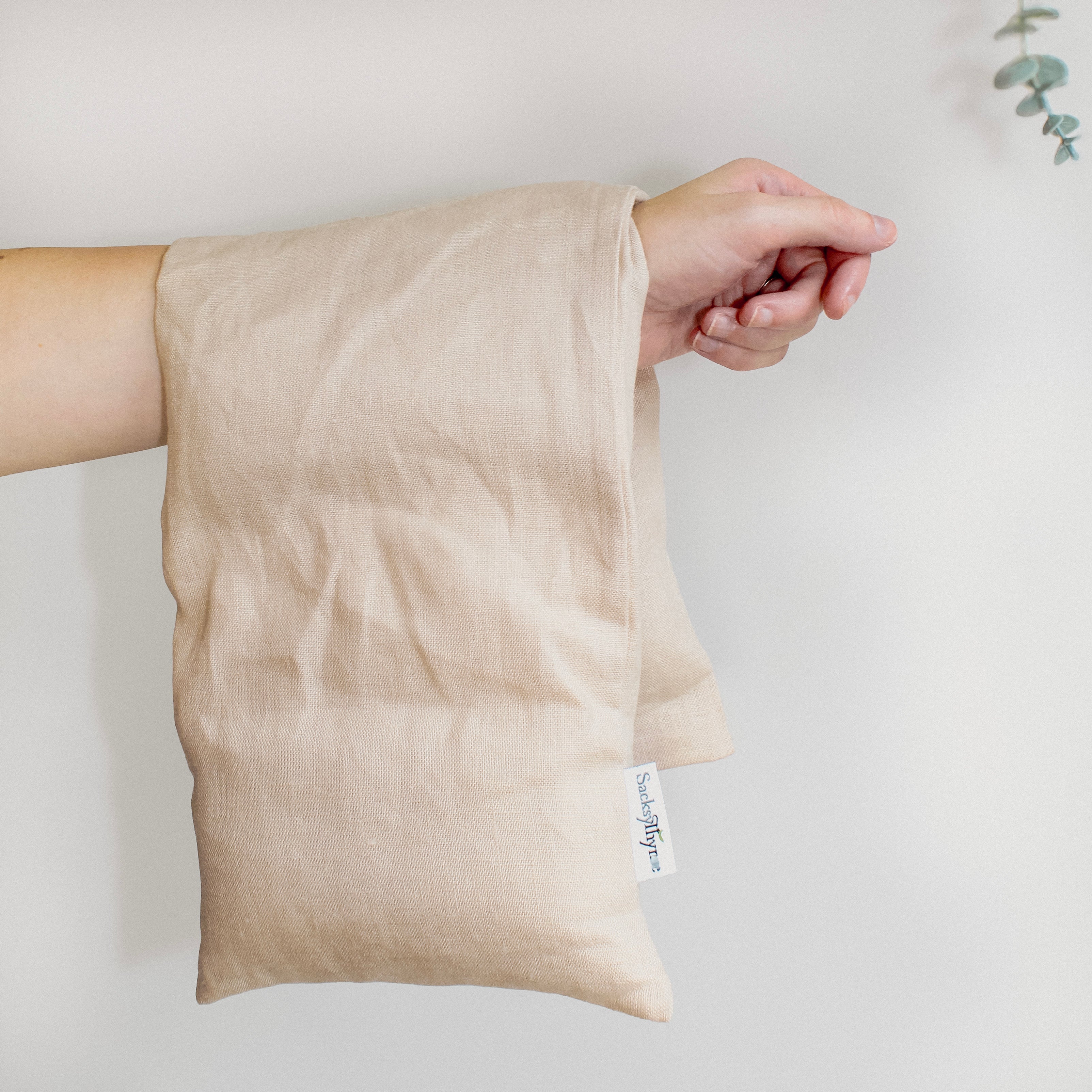 Linen Neck Wrap, Microwavable Heating Pad, Removable Cover, 22" x 7"