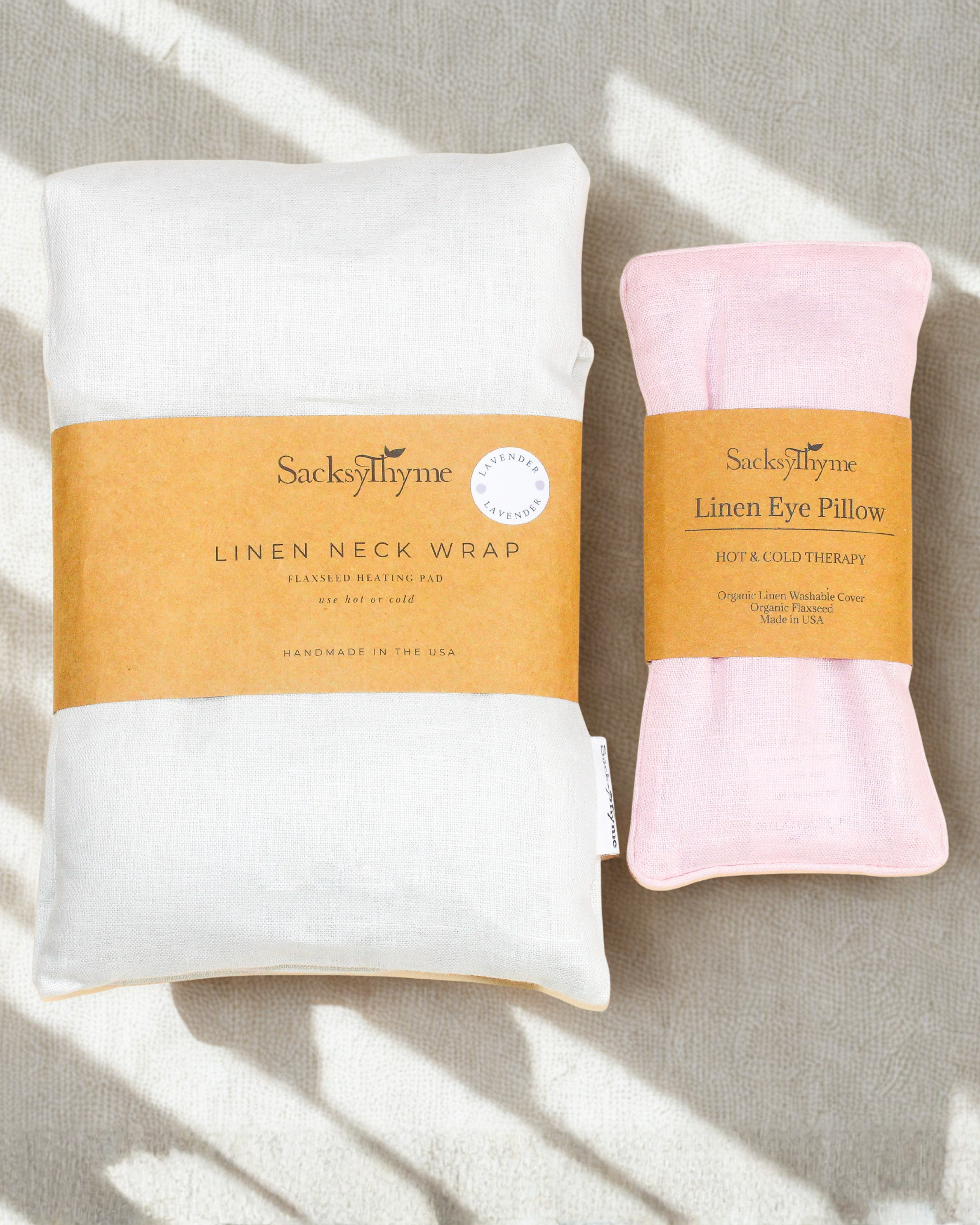 The Recovery Duo — Linen Neck Wrap & Eye Pillow Gift Set