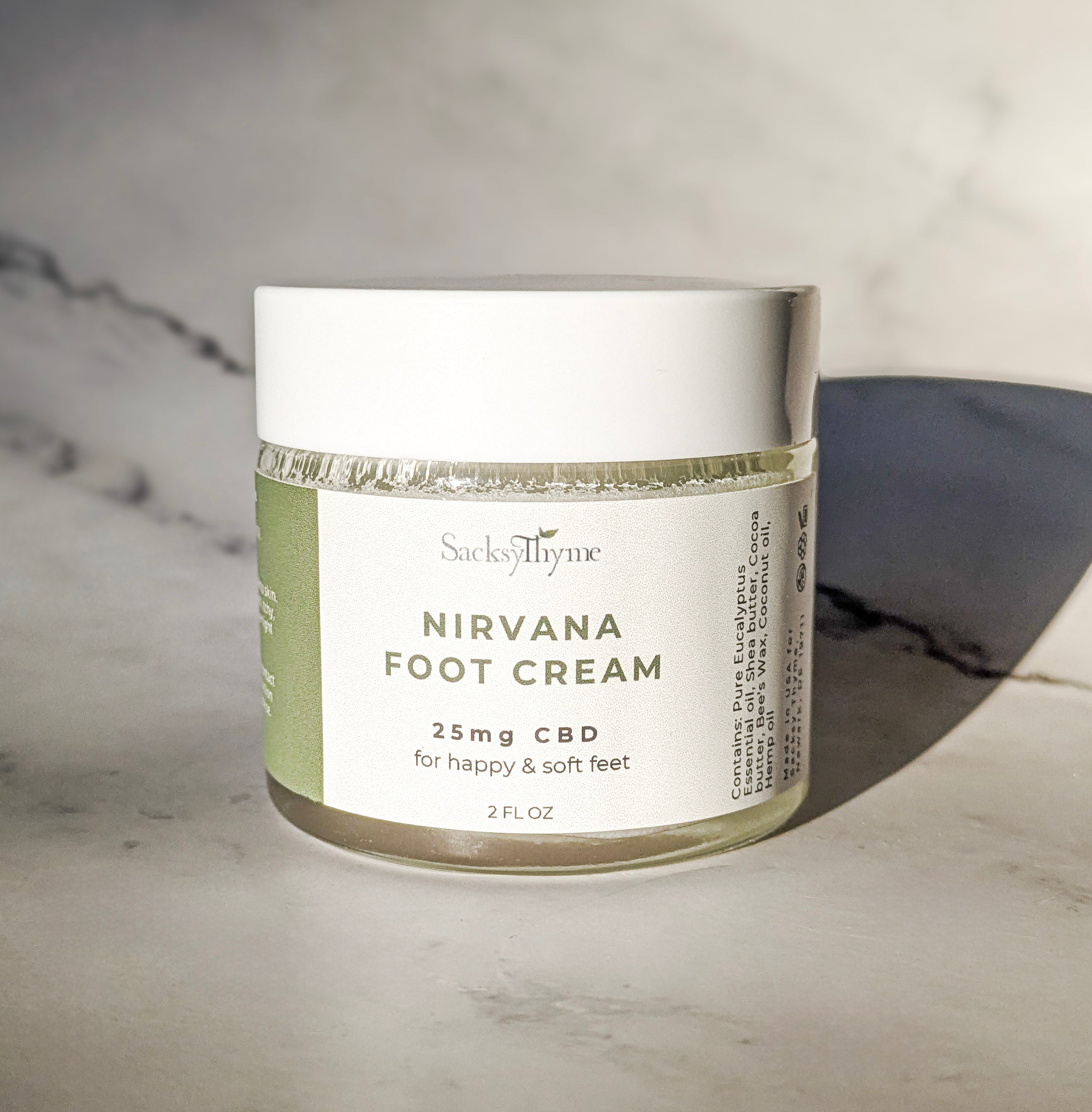 CBD Nirvana Foot Cream – Sacksy Thyme