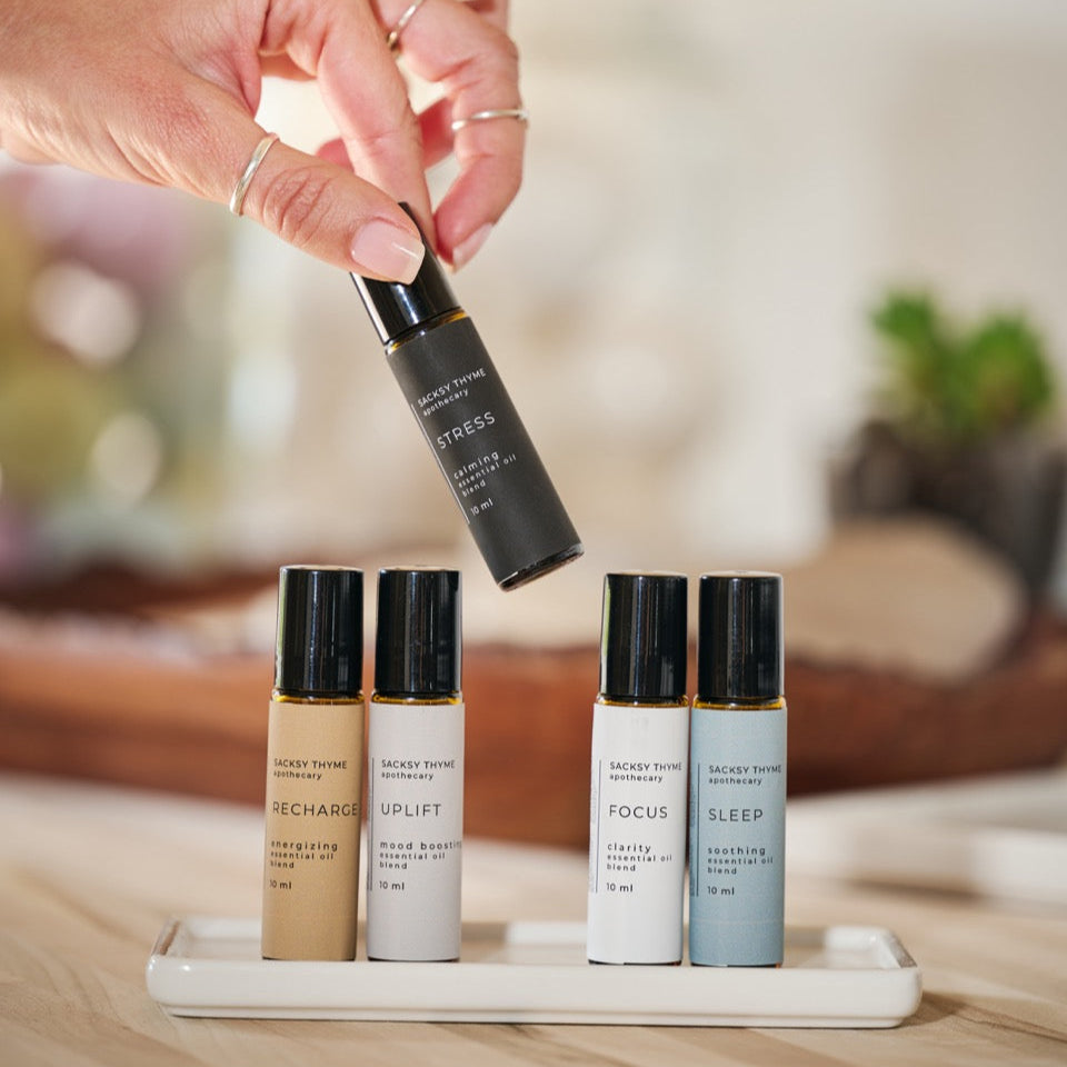 Organic Essential Oil Perfume Roll-Ons - Sacksy Thyme  
