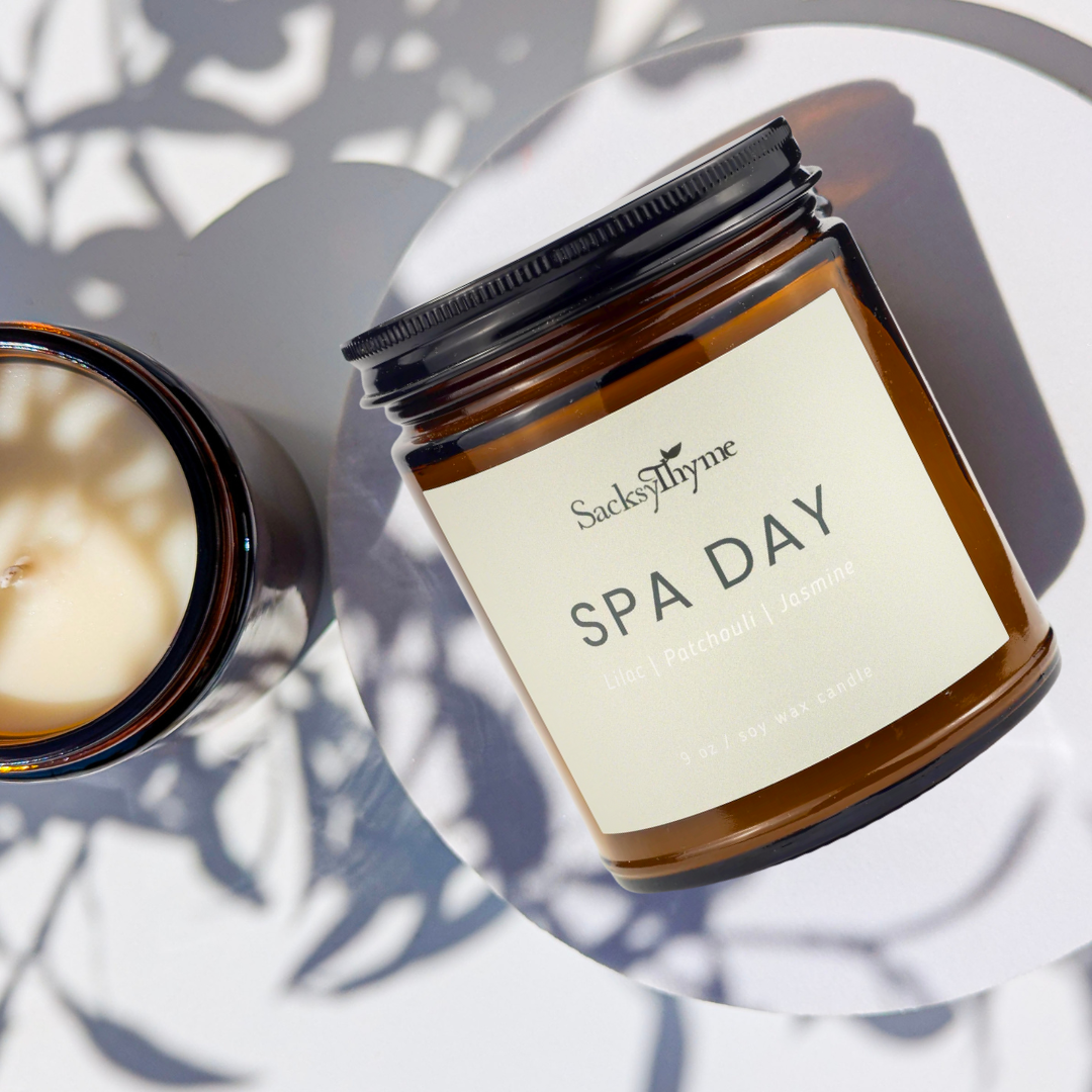Spa Day Glass Jar Candle, 9oz